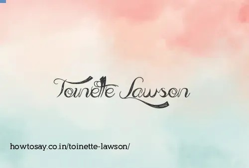 Toinette Lawson