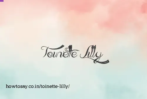 Toinette Lilly