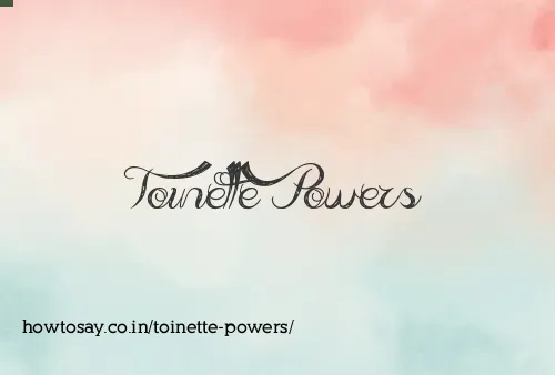 Toinette Powers