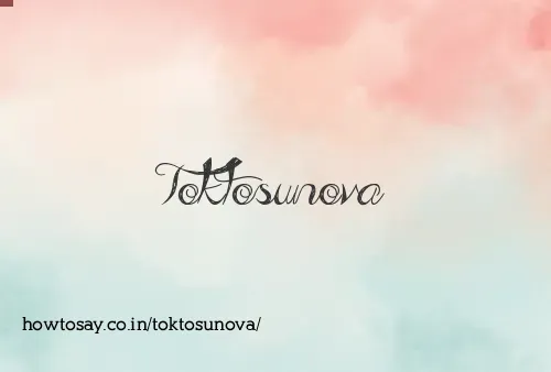 Toktosunova