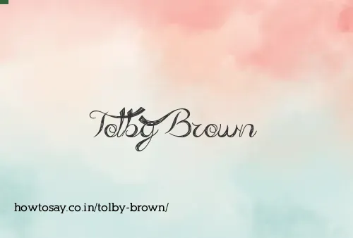 Tolby Brown
