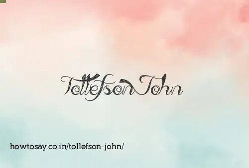 Tollefson John