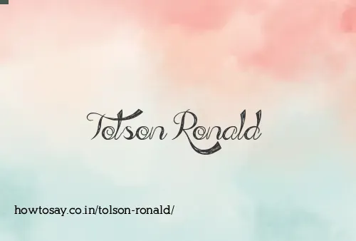 Tolson Ronald