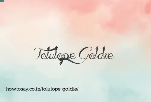 Tolulope Goldie