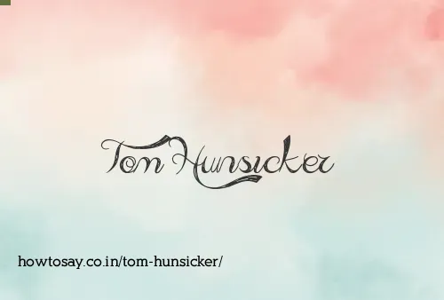 Tom Hunsicker
