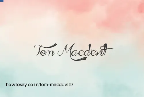 Tom Macdevitt