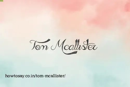 Tom Mcallister