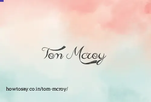 Tom Mcroy