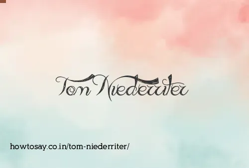 Tom Niederriter