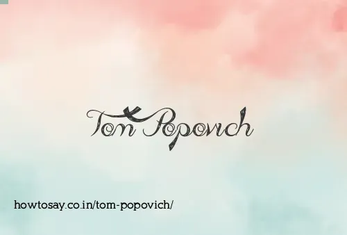 Tom Popovich