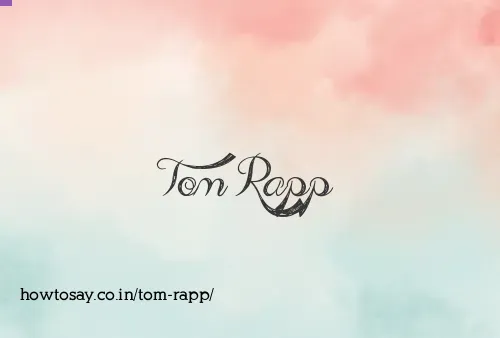 Tom Rapp