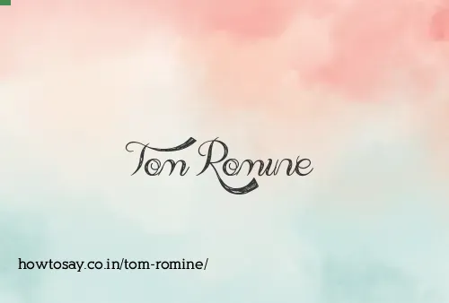 Tom Romine
