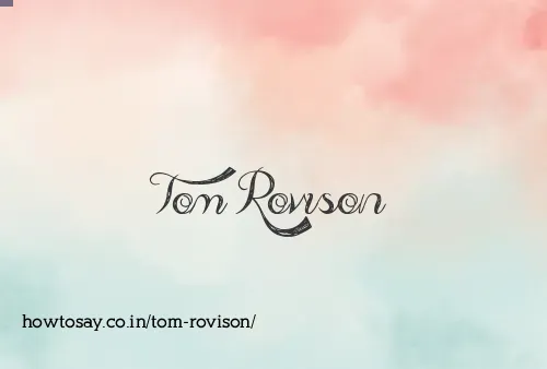 Tom Rovison