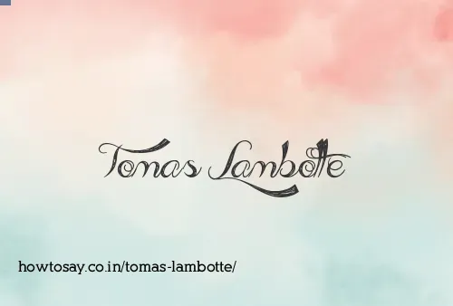 Tomas Lambotte