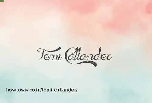 Tomi Callander
