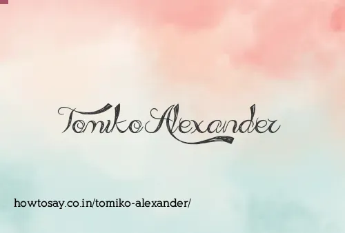 Tomiko Alexander