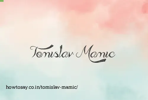 Tomislav Mamic