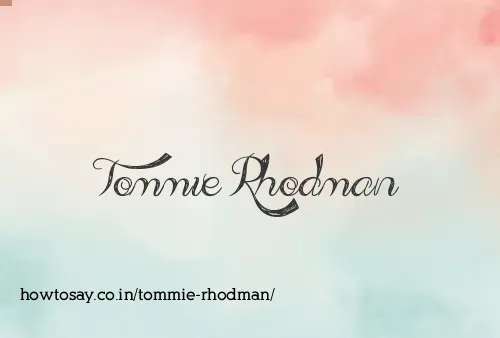 Tommie Rhodman