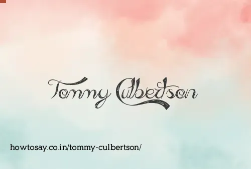 Tommy Culbertson