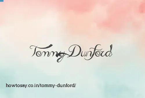 Tommy Dunford