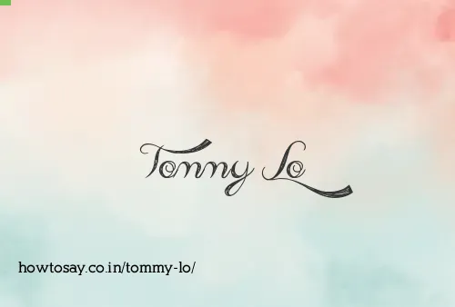 Tommy Lo