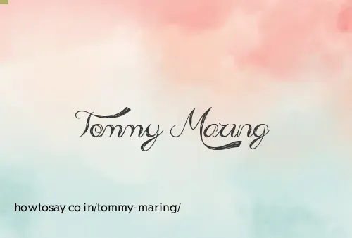 Tommy Maring