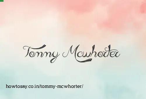 Tommy Mcwhorter