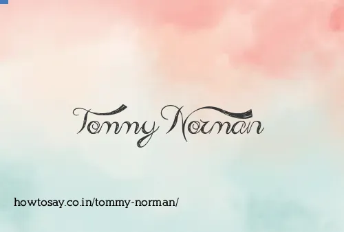 Tommy Norman