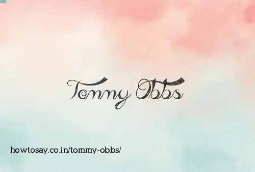 Tommy Obbs