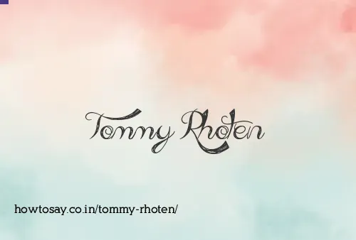 Tommy Rhoten