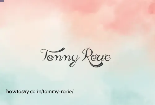 Tommy Rorie