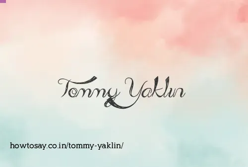 Tommy Yaklin