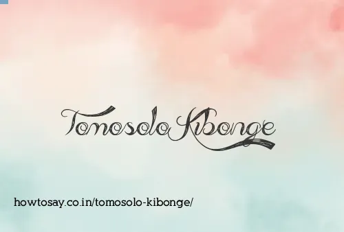 Tomosolo Kibonge