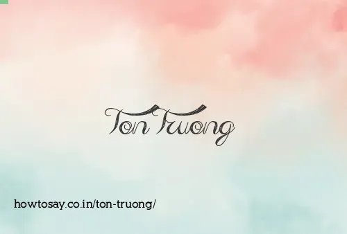 Ton Truong