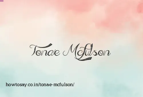 Tonae Mcfulson