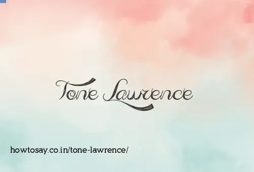 Tone Lawrence