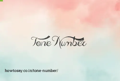 Tone Number