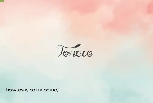 Tonero