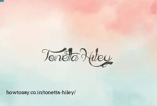 Tonetta Hiley