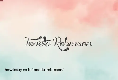 Tonetta Robinson