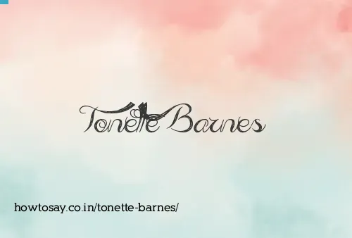 Tonette Barnes