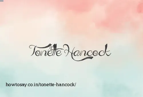 Tonette Hancock