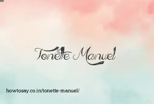 Tonette Manuel