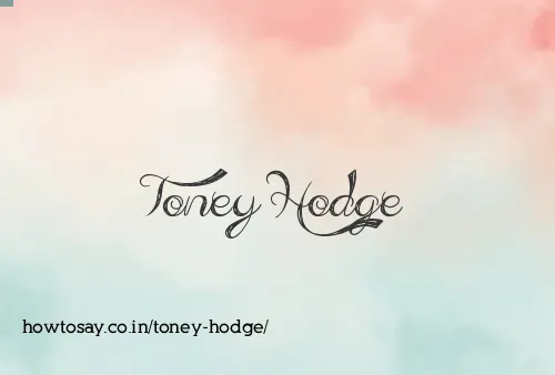Toney Hodge