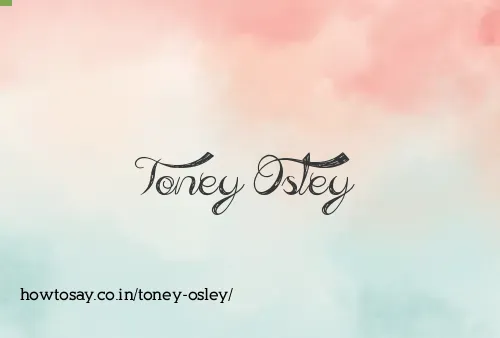 Toney Osley