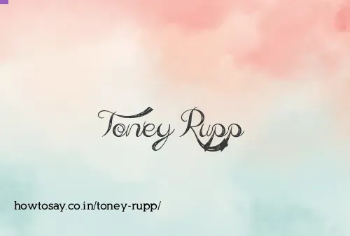 Toney Rupp