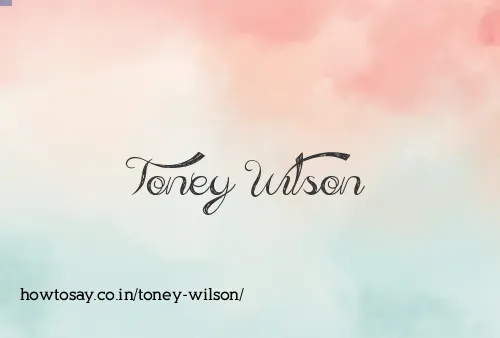Toney Wilson