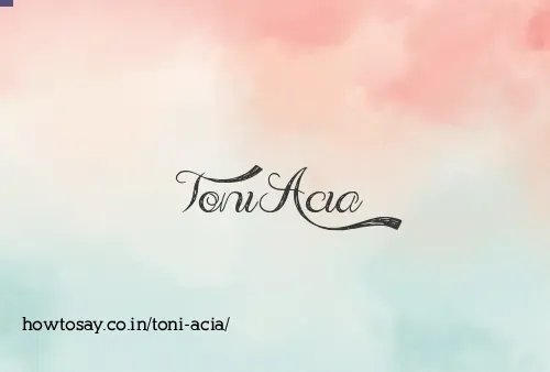 Toni Acia