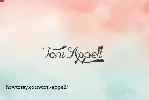 Toni Appell