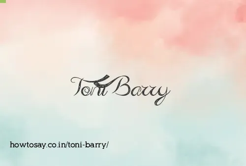 Toni Barry